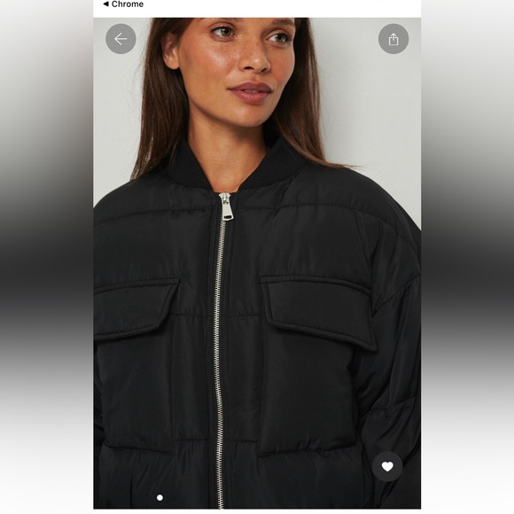 Short Puffer Bomber Jacket - Picture 4 of 5